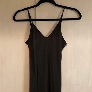 Black slip dress